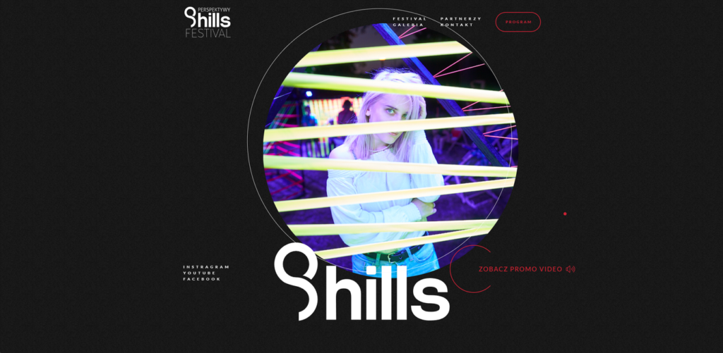 Perspektywy 9 Hills Festival website screenshot
